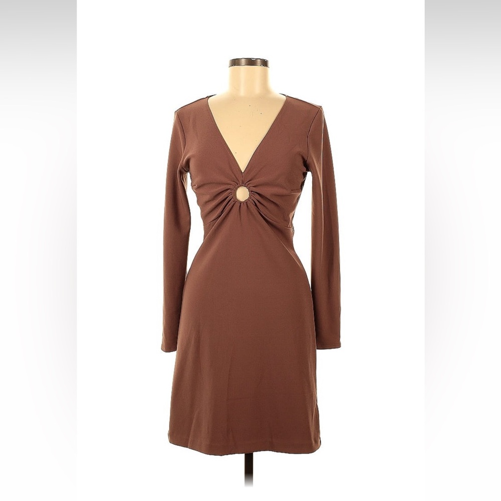 Abercrombie and Fitch NWT Long Sleeve O Ring Dress Size Medium Tall - Picture 2 of 8